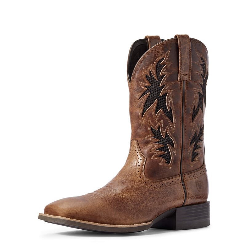 Ariat Western: Sport Cool VentTEK Botas Western Hombre - Marrones Oscuro (XCSJP6027)